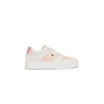 Pantofi sport dama  TH SPORTY CUPSOdwqfwqLE TUMBLED LTR - Piele naturala - Alb - Alb