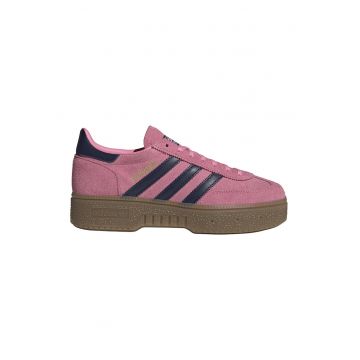 Pantofi sport din piele intoarsa cu logo Spezial - Albastru ultramarin/Roz prafuit