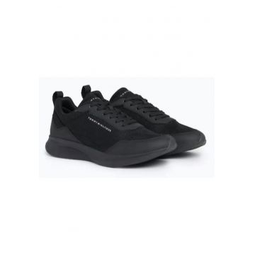 Pantofi sport din textil cu detaliu logo -
