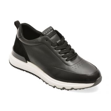 Pantofi sport EPICA negri, 19358, din piele naturala