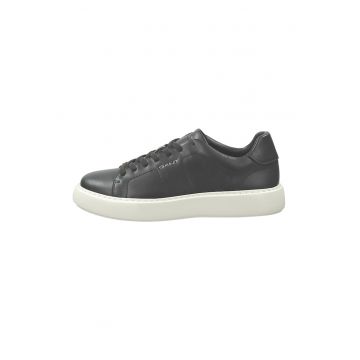 Pantofi sport low-cut de piele - Negru