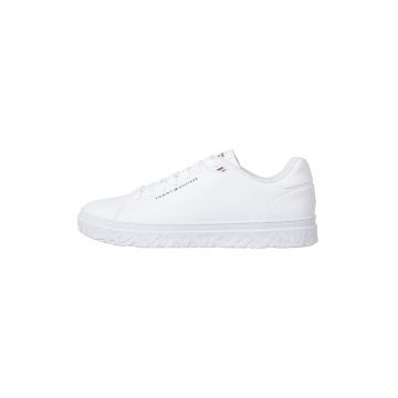 Pantofi sport low-top de piele - Alb optic