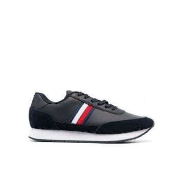 Pantofi sport barbati -  Piele/Nailon - Bleumarin