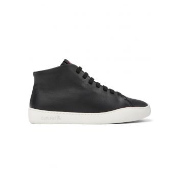 Pantofi sport din piele Peu Touring 1277 - Alb/Negru stins