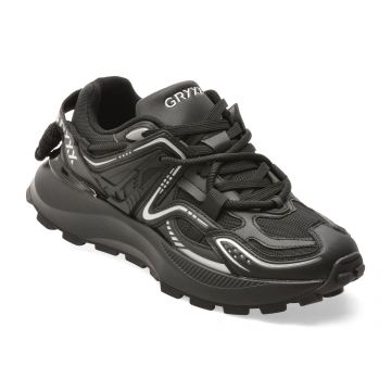 Pantofi sport GRYXX negri, 2508, din material textil