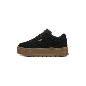 Pantofi sport Karmen II Idol flatform de piele intoarsa - Negru