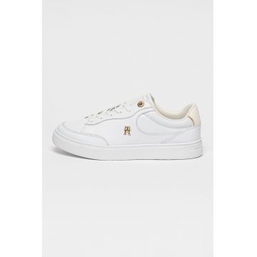 Pantofi sport low-cut din piele - Alb optic
