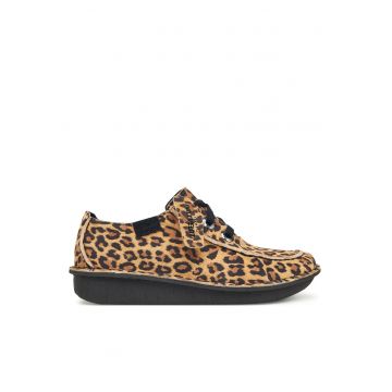 Tenisi dama  Leopard Suede Funny Dream - multicolor - piele naturala