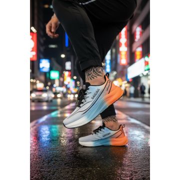 Adidasi barbati sport orange K77