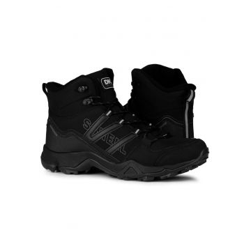 Bocanci trekking barbati  SPIRIT HIGH - negru - material Softshell - talpa antiderapanta