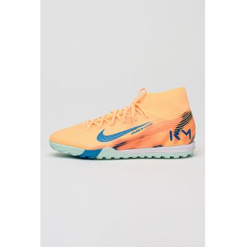 Pantofi Mercurial Superfly 10 Academy 'Kylian Mbappé' pentru fotbal - Portocaliu pal/Albastru