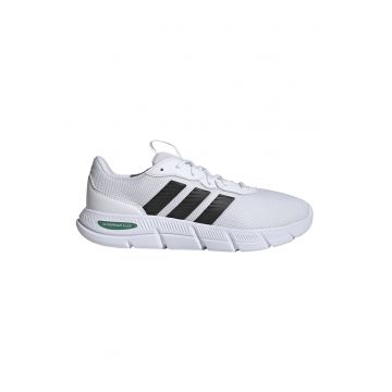 Pantofi sport Cloudfoam Flex cu insertii de piele ecologica - Negru stins/Alb optic