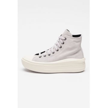Pantofi sport din piele intoarsa cu talpa cu platforma Chuck Taylor All Star - Lila pal