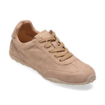 Pantofi sport EPICA bej, QS881, din piele intoarsa