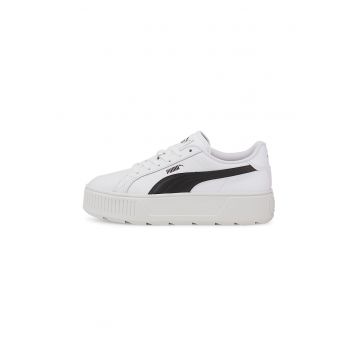 Pantofi sport flatform Karmen - Negru/Alb optic