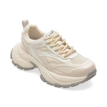 Pantofi sport FLAVIA PASSINI albi, T9178, din pile ecologica