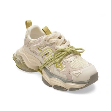 Pantofi sport GRYXX bej, 991, din material textil si piele naturala