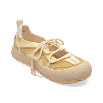 Pantofi sport GRYXX galbeni, 261055, din material textil si piele naturala