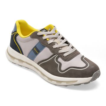 Pantofi sport GRYXX gri, 30160, din material textil si piele naturala