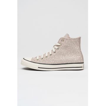 Tenisi mid-cut cu model Chuck Taylor All Star - Negru/Gri/Bej