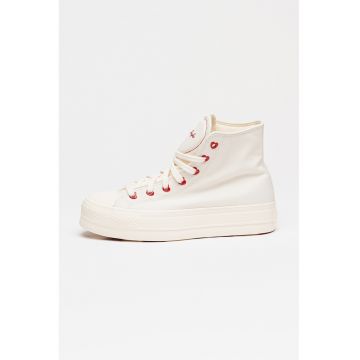 Tenisi mid-high Chuck Taylor All Star Lift - Alb