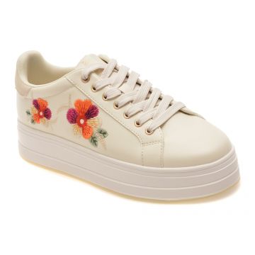 Pantofi sport ALDO albi, GLENORAN 185, din piele ecologica