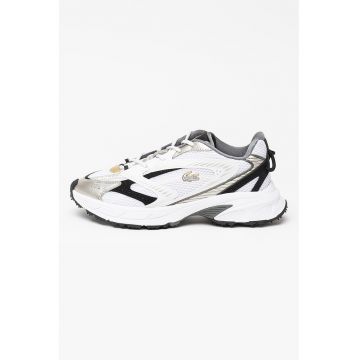 Pantofi sport cu insertii de plasa Neo Shot - Negru/Alb optic/Argintiu