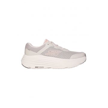 Pantofi sport de plasa cu brant moale - pentru alergare Max - Maro taupe deschis/Roz