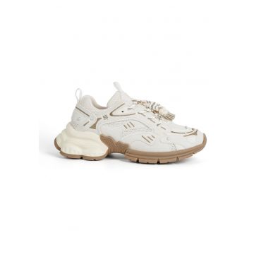 Pantofi sport din piele intoarsa Cosmina - Crem