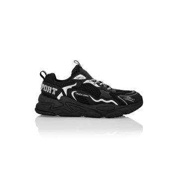 Pantofi sport low-cut Track King Mag - Negru/Argintiu