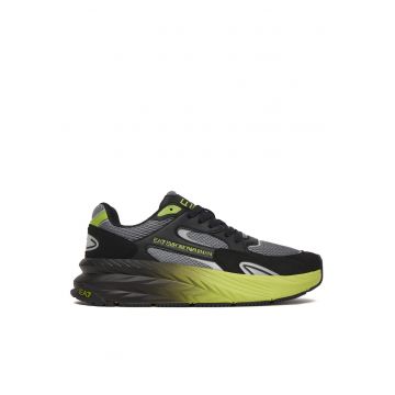 Tenisi barbati -  material textil - negru - set elegant