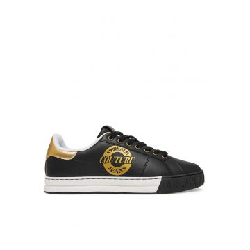 Tenisi barbati -  piele naturala - negru -