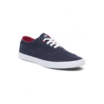 Tenisi barbati  Polshoe - talpa alba - material usor - bleumarin