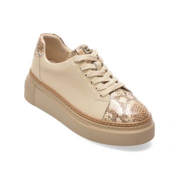 Pantofi sport FLAVIA PASSINI bej, 202519, din piele naturala