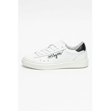 Pantofi sport de piele cu logo