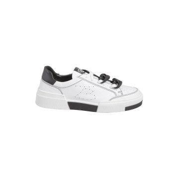 Pantofi sport de piele cu design colorblock