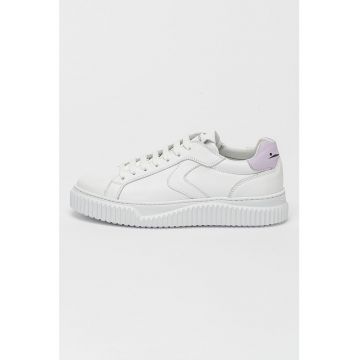 Pantofi sport de piele cu varf rotund Lipari