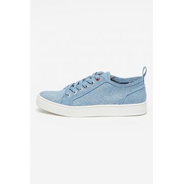 Pantofi sport din material textil cu model uni