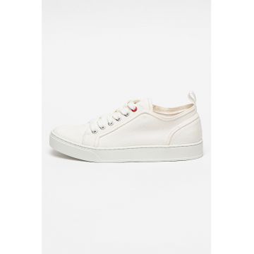 Pantofi sport din material textil cu model uni