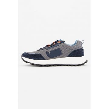 Pantofi sport cu garnituri de piele intoarsa