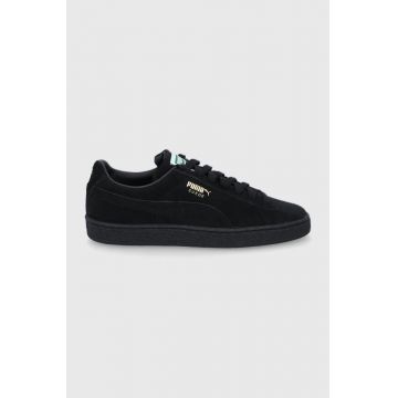 Puma sneakers de piele întoarsă Suede Classic XXI culoarea negru 376676