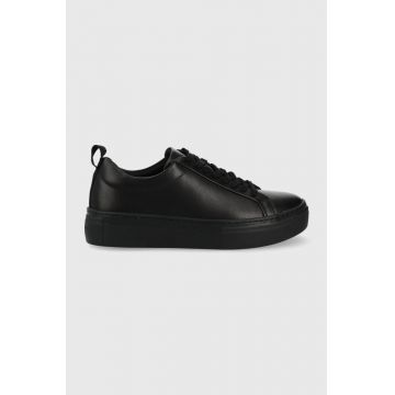 Vagabond sneakers din piele ZOE PLATFORM culoarea negru