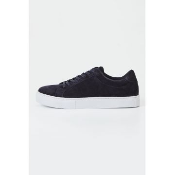 Pantofi sport din piele intoarsa cu talpa contrastanta