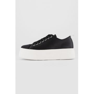 Pantofi sport flatform din piele