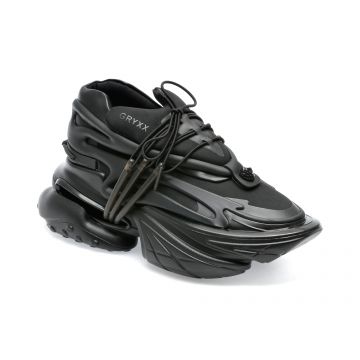 Pantofi sport GRYXX negri, GD2059, din material textil si piele naturala