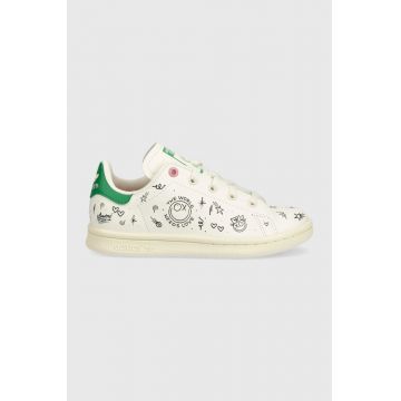 adidas Originals sneakers pentru copii Stan Smith culoarea alb