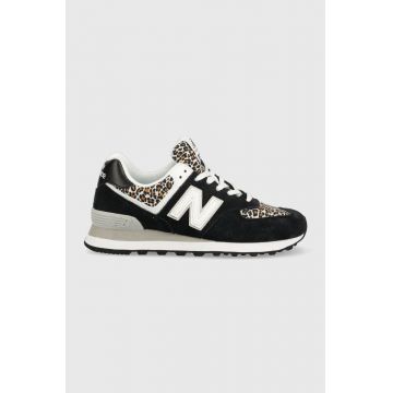 New Balance sneakers Wl574bi2 culoarea negru WL574BI2-BI2