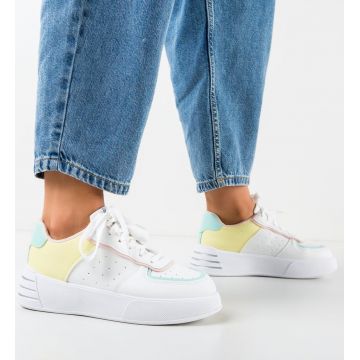 Sneakers dama Kaia Galbeni