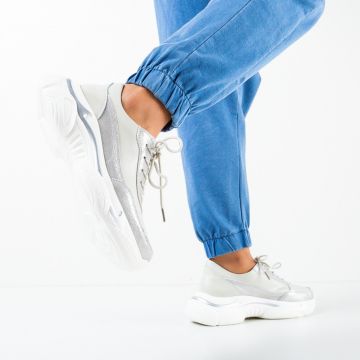 Sneakers dama Recul Argintii