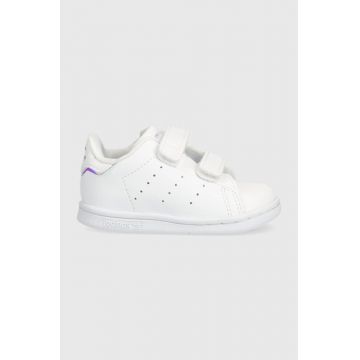 Adidas Originals sneakers pentru copii Stan Smith Cf I culoarea alb